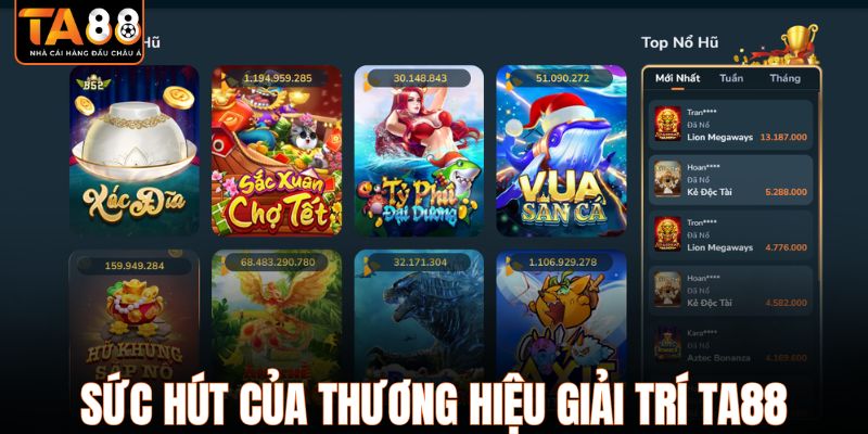 Sức hút của thương hiệu giải trí TA88